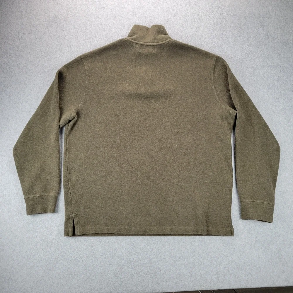Polo Ralph Lauren Sweater Mens‎ XL Quarter Zip Pullover Knit Pony Preppy Green